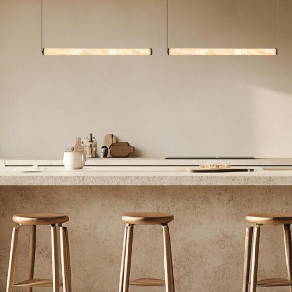 2539 PENDANT LED LINE LIGHT 23W 3000K TRIAC SANDY BLACK - ALABASTER